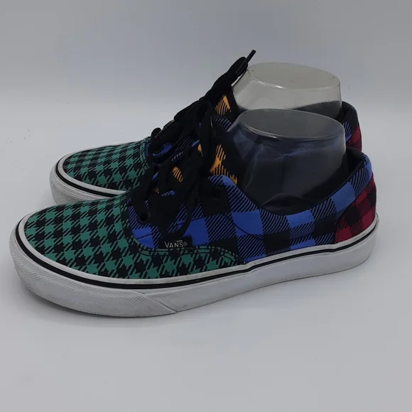 Vans Unisex Tartan Plaid Print Lace Up Skateboard Sneaker. - Picture 7 of 13